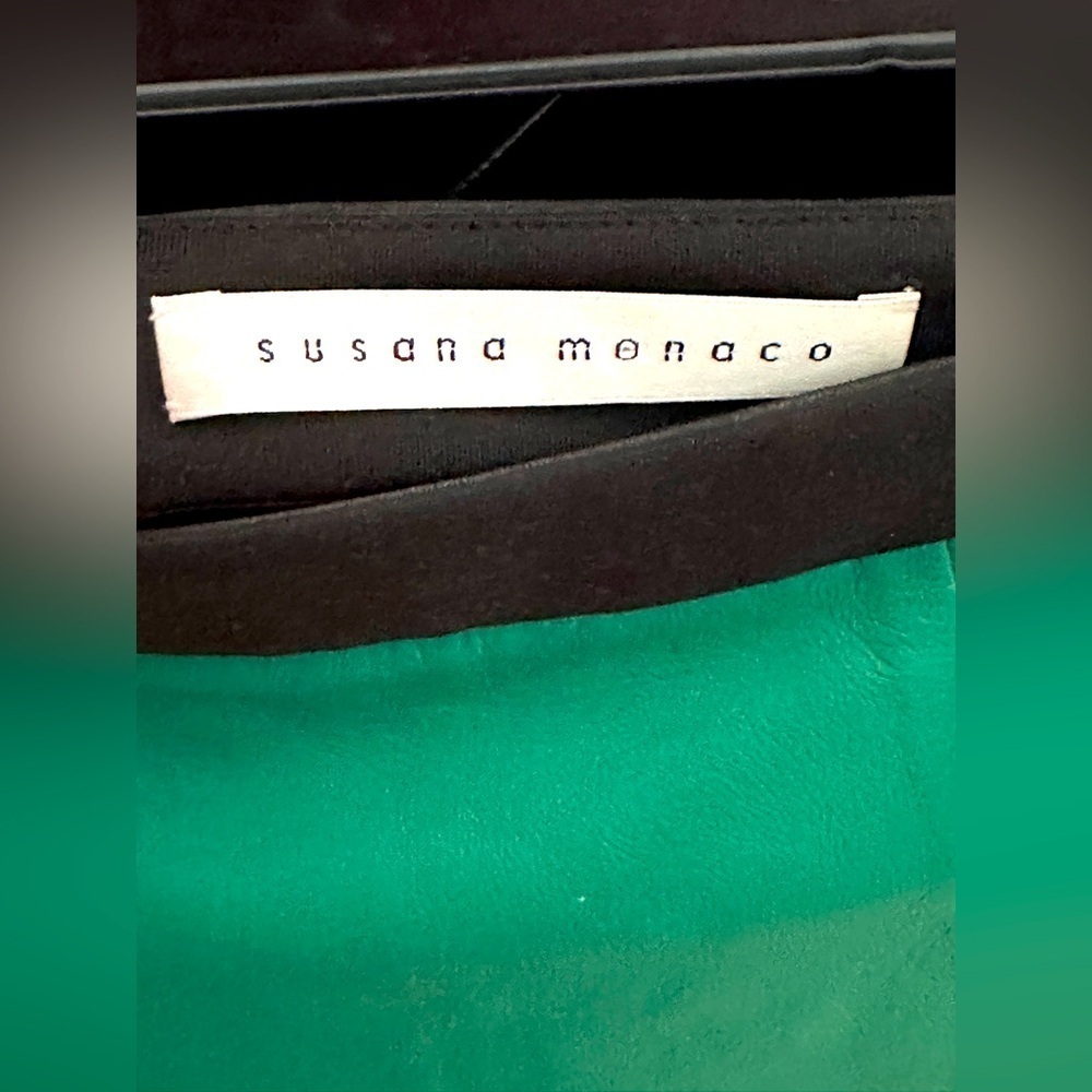 Susan Monaco faux leather skirt. Size 4. - Picture 2 of 3